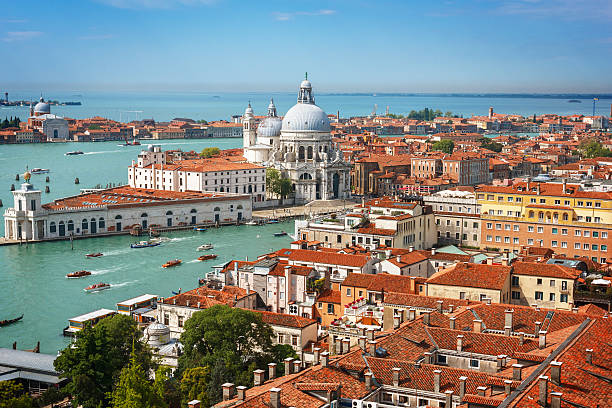 istock Panoramic aerial view of Venice 537343190