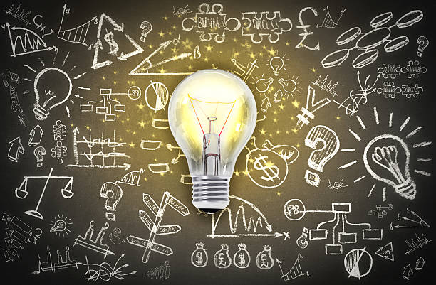 istock Business concept with sketches on the blackboard 537343874
