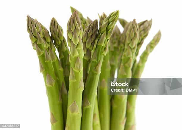 Close Up Of Asparagus A Vegetable Delicacy On White Background Stock Photo - Download Image Now