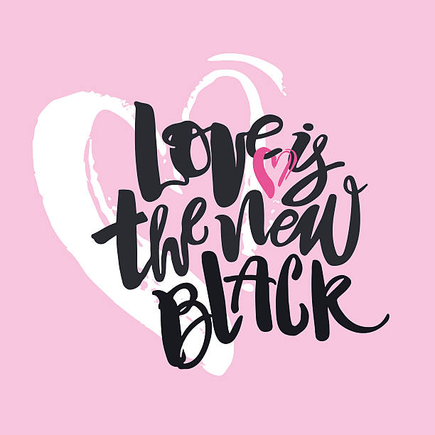 istock Love concept inspirational hand lettering motivation poster. 537348026
