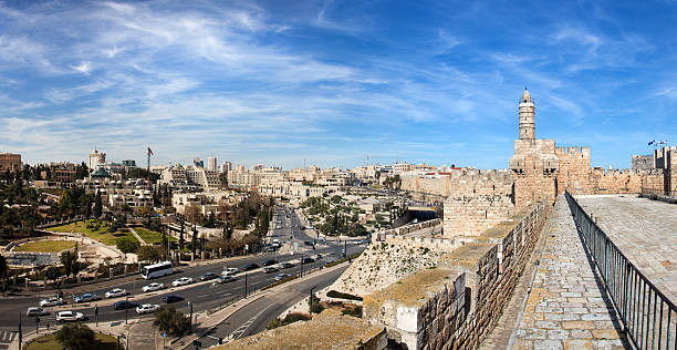 istock Panorama of Jerusalem with the old city walls 537348043