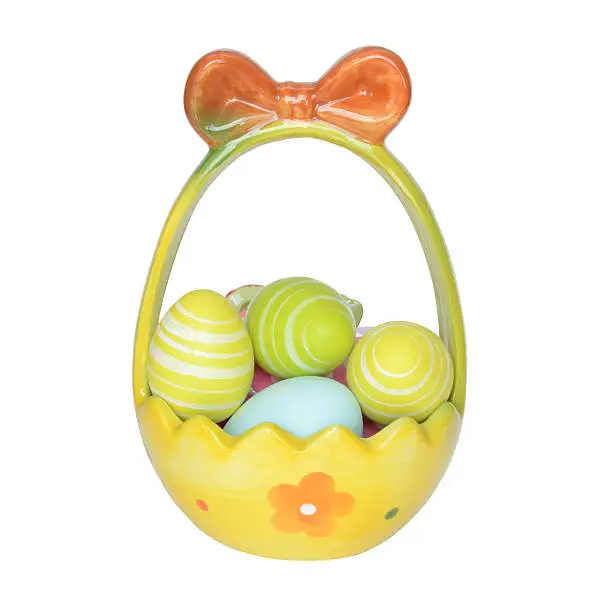 Photo of Easter container with eggs