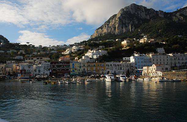 istock Coming Into the Dock on Capri Island, Italy 537349625