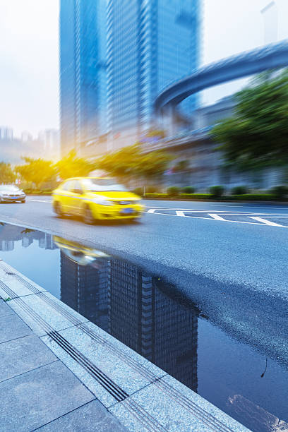 istock traffic in the downtown district,Chongqing 537351374