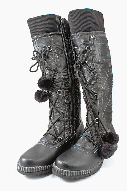 istock Female winter boots isolated on white 537352645