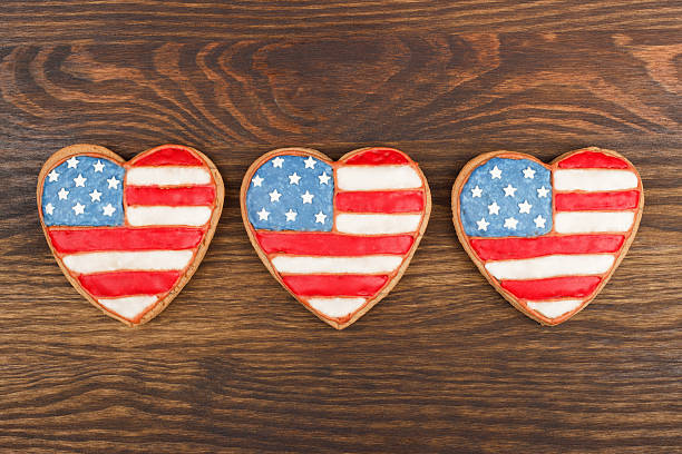 istock Cookies with American patriotic color 537353694