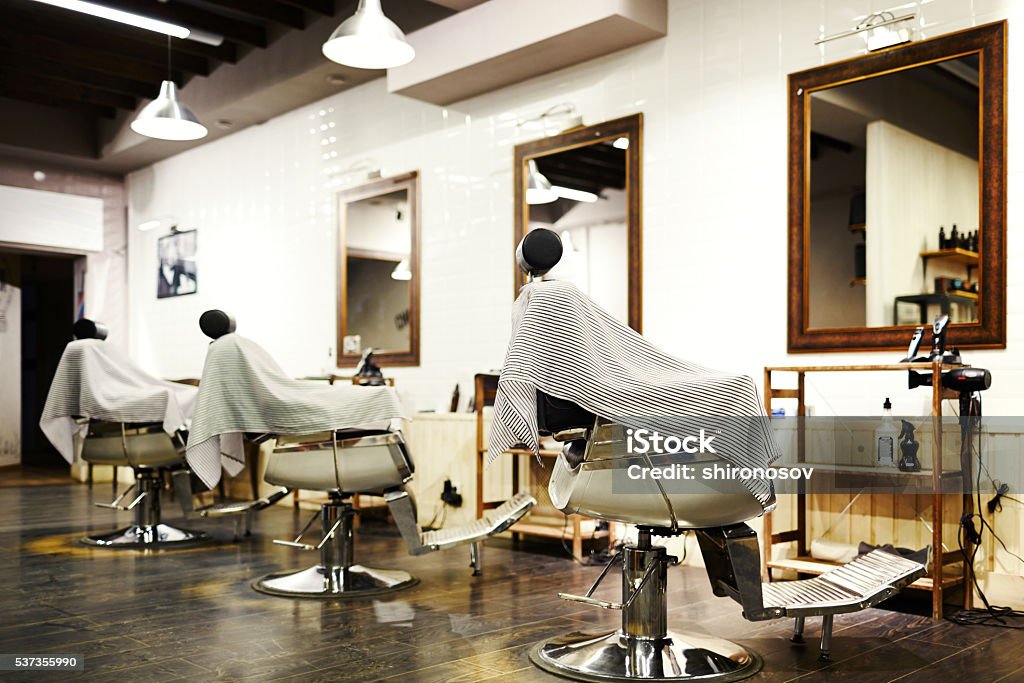 Vazio de barbearia - Royalty-free Barbearia Foto de stock