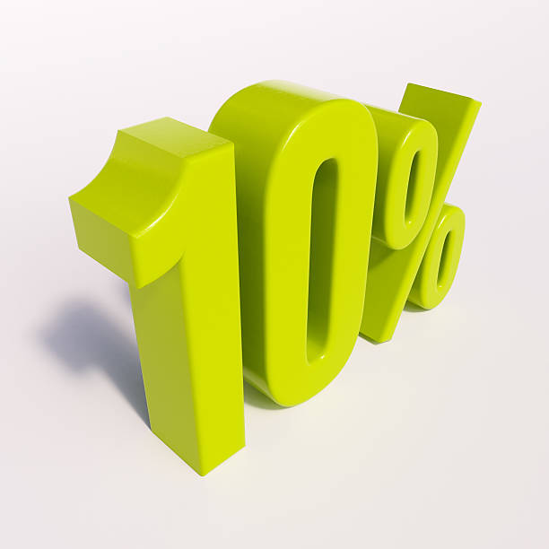 istock Percentage sign, 10 percent 537356250
