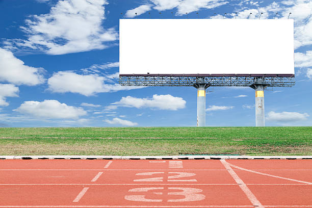 istock white digital billboard with running track in sport stadium 537356252