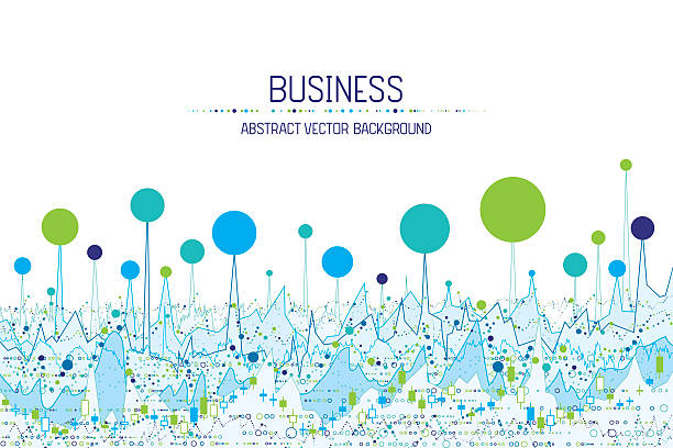 business-chart banner - fleck grafiken stock-grafiken, -clipart, -cartoons und -symbole