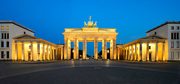 istock Brandenburg Gate at Night, Panorama, Berlin, Germany 537362518
