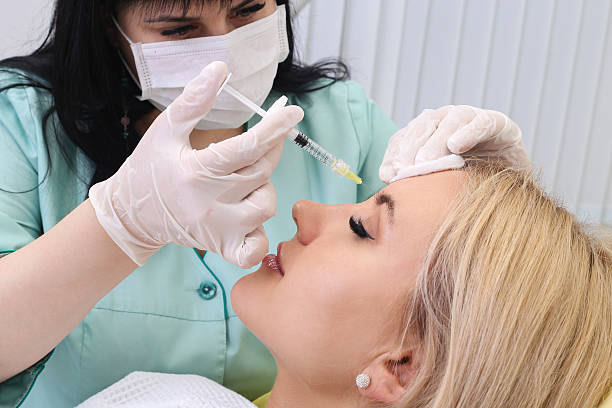 istock Rejuvenating facial injections. 537364644