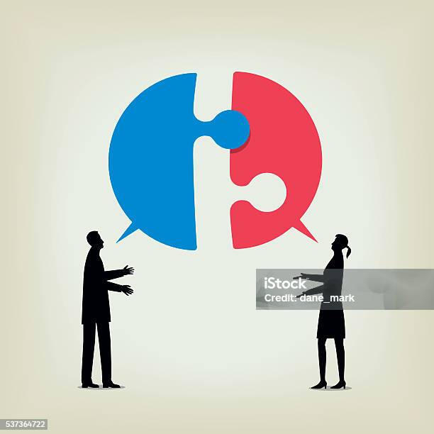 Dialogue Stock Illustration - Download Image Now - Arguing, Conflict, Discussion