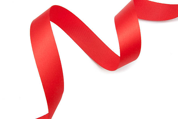 istock red ribbon serpentine solated 537365434