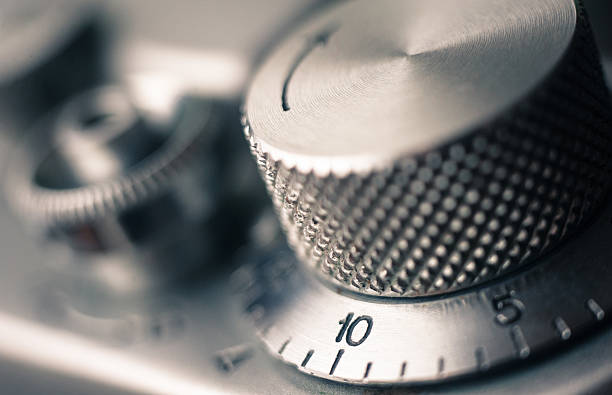 istock Macro of old retro film camera 537367859