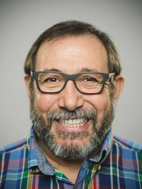 istock Portrait of a real spanish man with glasses and beard. 537369926