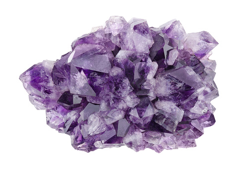 Full Frame shot of Purple Amethyst Crystals