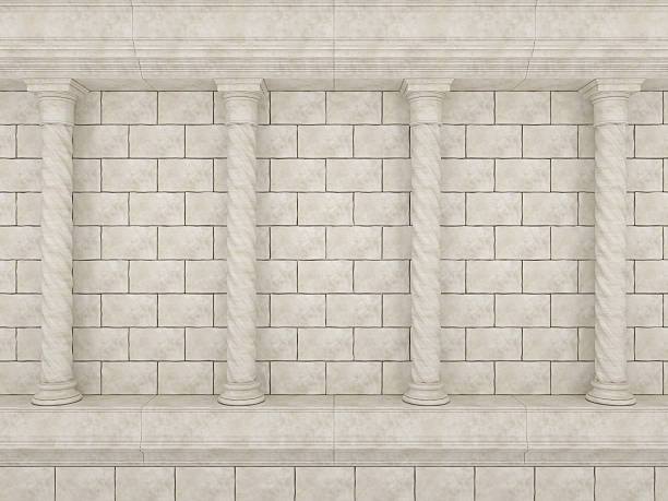 istock Wall made of stones and ancient columns 537370057