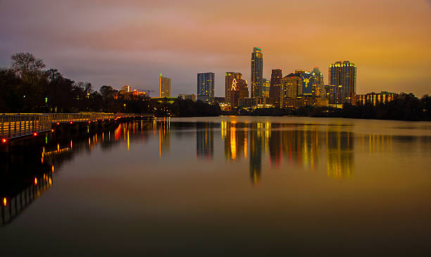 istock Longhorn Lights in Downtown Austin Texas Skyline UT FANS! 537370435
