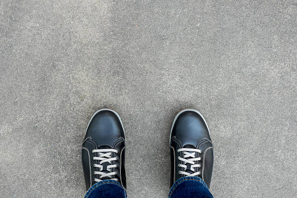 istock Casual shoes standing on the floor 537371184