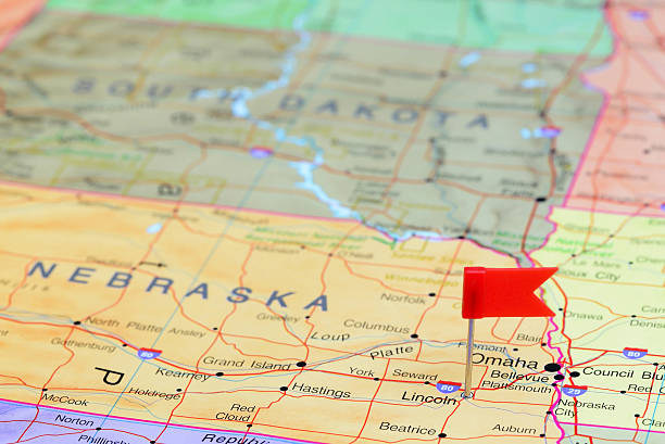 istock Lincoln pinned on a map of USA 537371191
