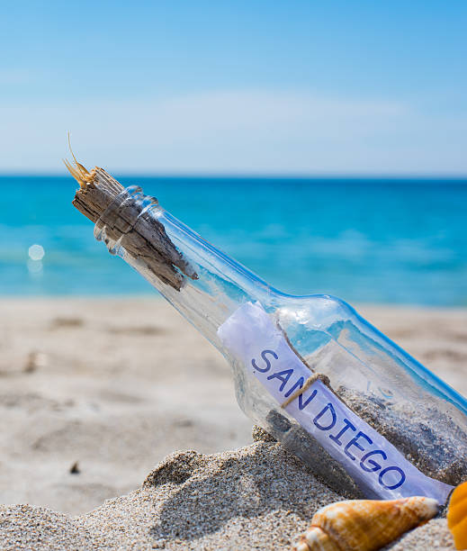 istock San Diego written in a bottle 537371750