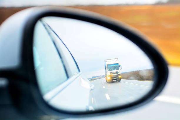 istock photography in the car mirror 537372245