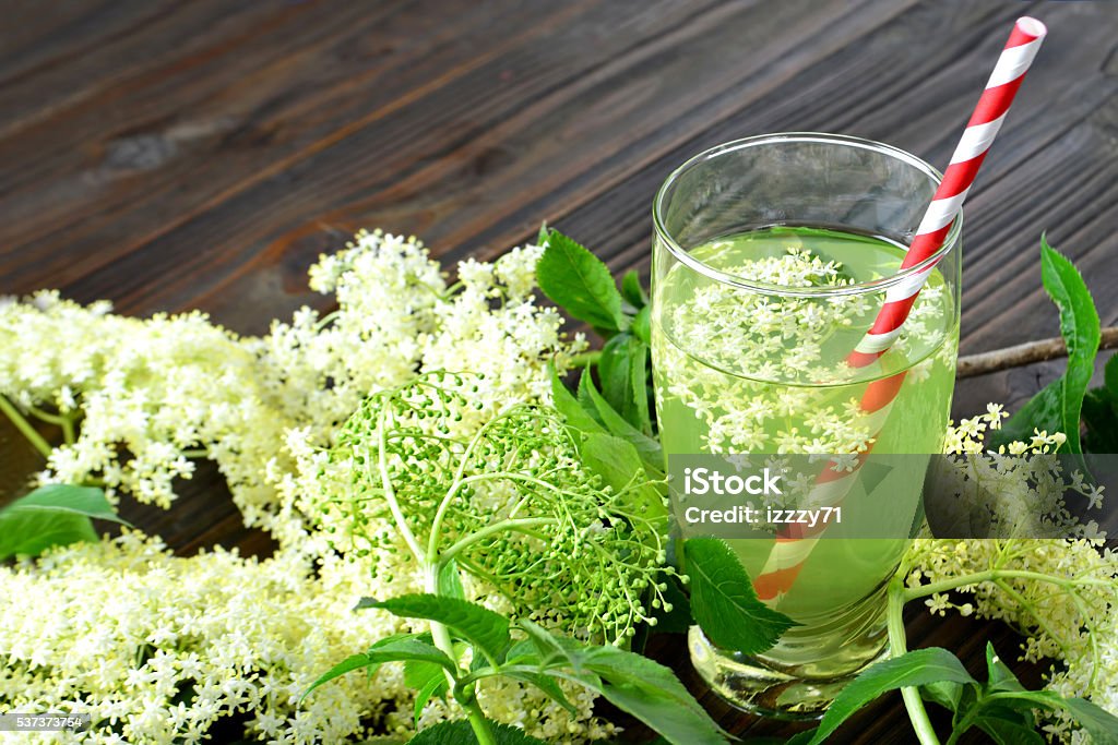 Elderflower drink Blossom Stock Photo