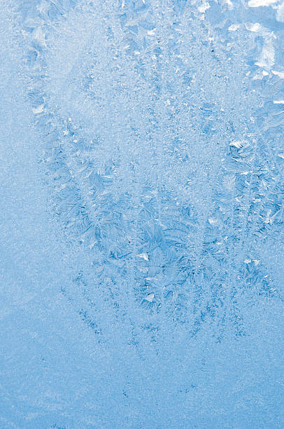 istock The pattern of frost on the glass. 537377718