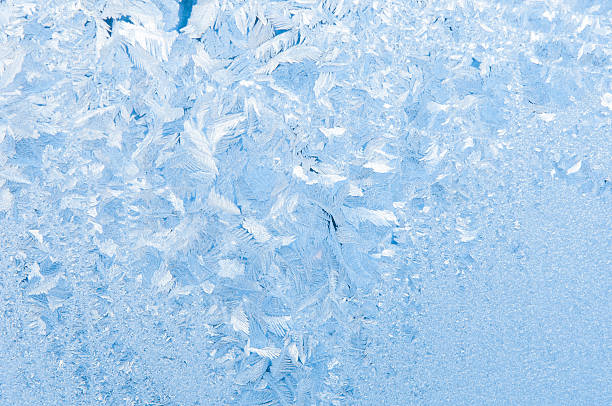 istock The pattern of frost on the window 537379008