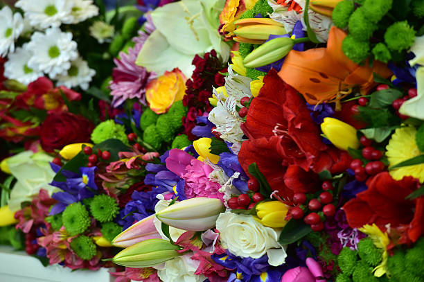 istock Large bouquet of beautiful colored flowers 537381284