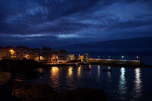 istock Cool colorful and cloudy night Canary Islands 537383811