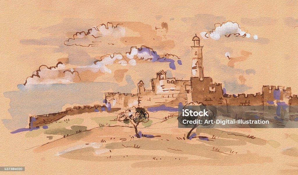 Иерусалим - Стоковые иллюстрации Иерусалим роялти-фри