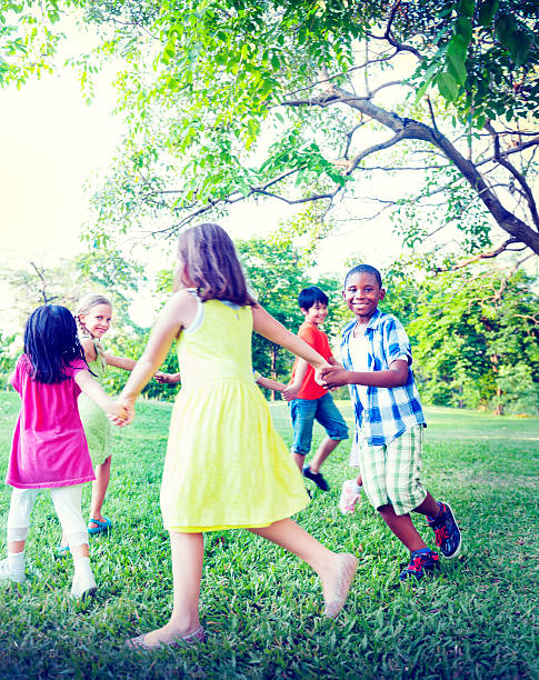 istock Group of Children Holding Hands Togetherness Concept 537384307
