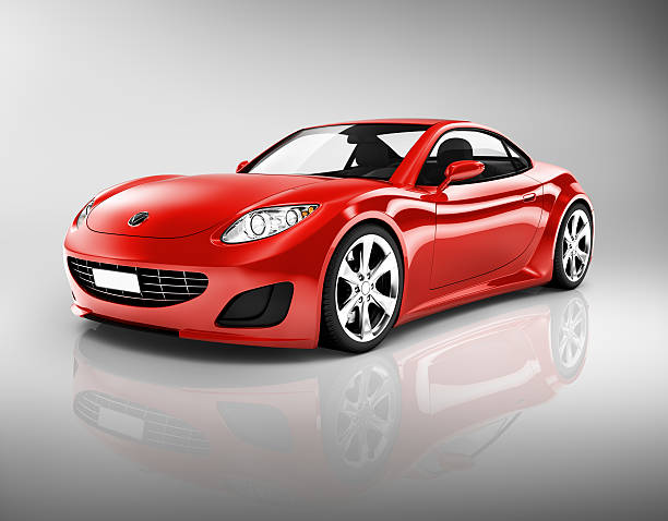 czerwony sport samochód - ferrari car red status car zdjęcia i obrazy z banku zdjęć