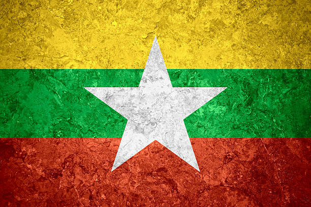 istock flag of Burma, Myanmar 537385322