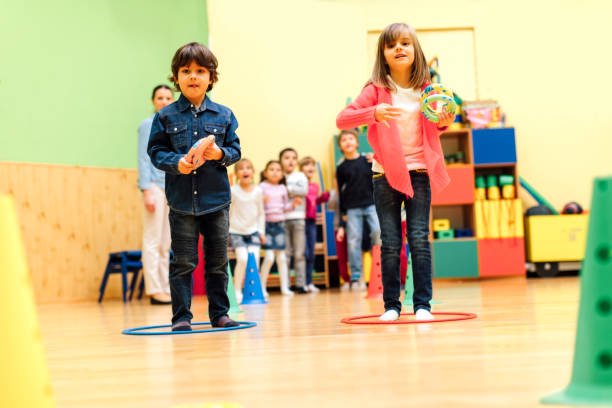 istock Children Playing Games In Their Kindergarten. 537385384