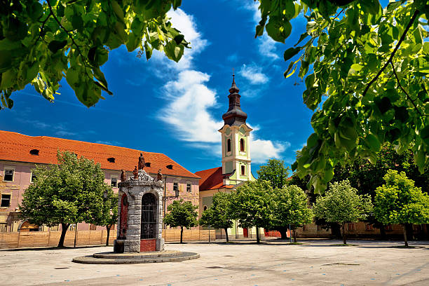 istock Town of Karlovac square architecture and nature 537385520