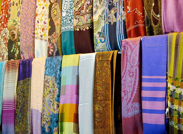 istock Colorful silk scarfs 537388203