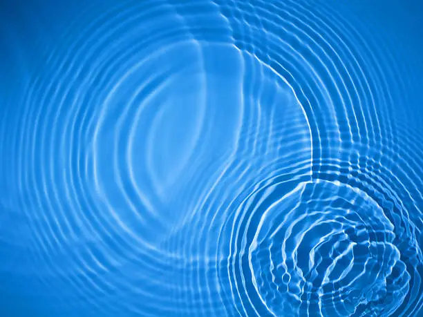 Blue circle water ripple background