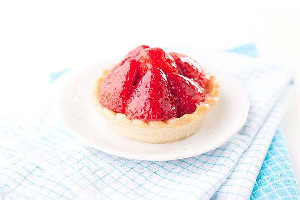 istock Mini tart with fresh strawberries 537388572