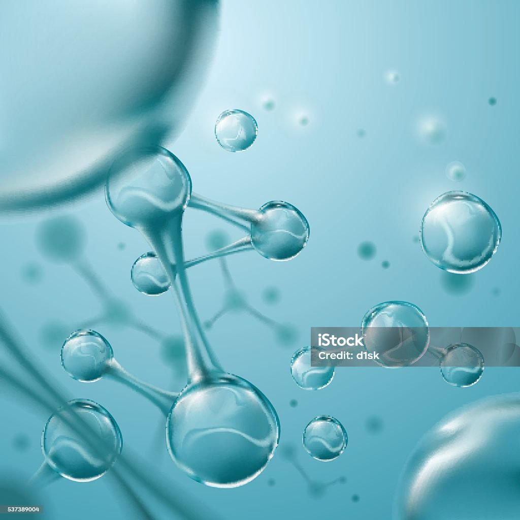 Molecules background illustration Molecules background illustration in vector Water stock vector