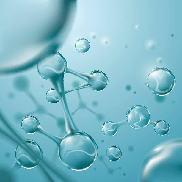 Molecules background illustration Molecules background illustration in vector h2o model stock illustrations