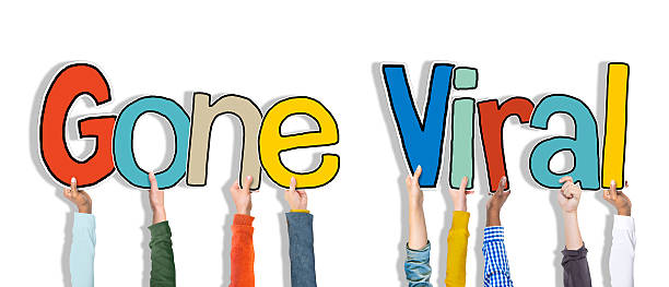 istock Group of Hands Holding Word Gone Viral 537390231