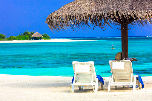 Tropical Paradise in Maldive Islands.