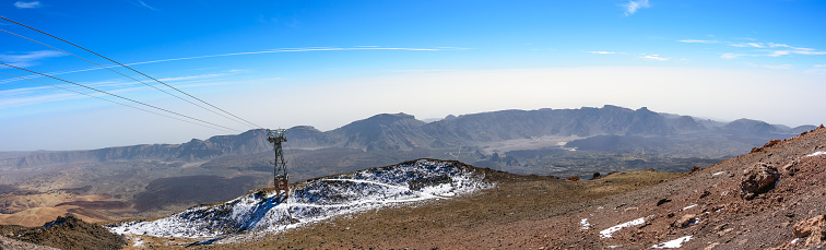 Panorama of Caldera of volcano El Teide on Tenerife island, Spain