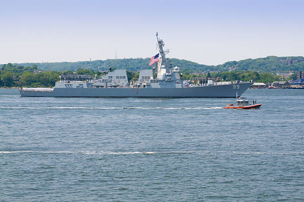 뉴욕 차대 연구주 2016, 파괴자 uss 패 러 것 (ddg 99). - staten island new york harbor sea harbor 뉴스 사진 이미지