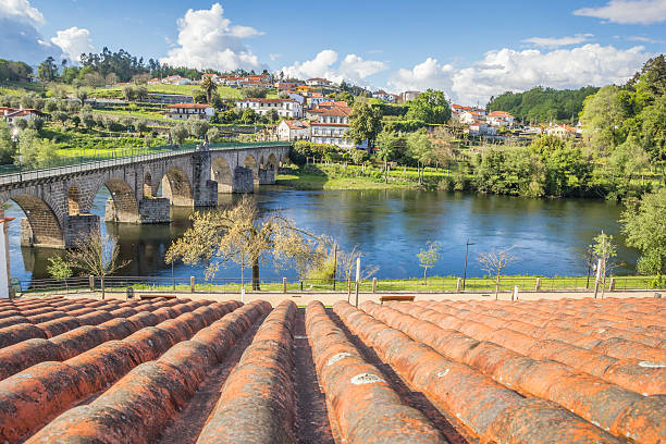 Old Roman bridge in Ponte da Barca, Portugal