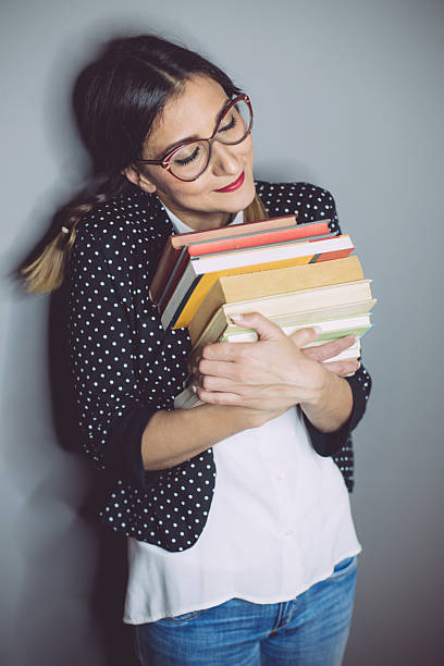 istock Carefree nerd girl 537398282