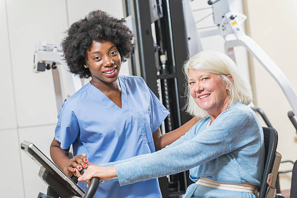 istock African American physical therapist working with patient 537399854